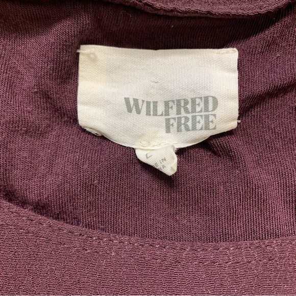 ARITZIA Wilfred Free Teigen Shift Dress With Scoop Neck Wine/Burgundy Size Large - Picture 5 of 11
